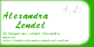 alexandra lendel business card